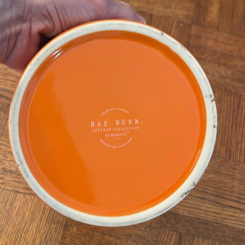 RAE DUNN Potions Ceramic Bowl ORANGE - Picture 3 of 3